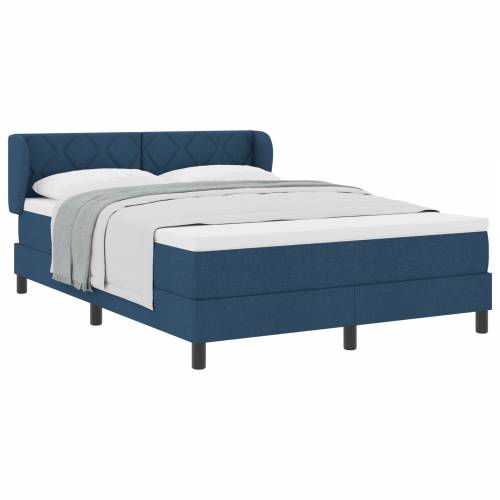 Boxspring krevet s madracem plavi 160x200 cm tkanina Cijena