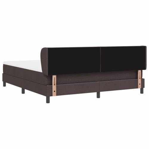 Box Spring Krevet s Madracem Tamnosmeđi 180x200 cm Tkanina Cijena