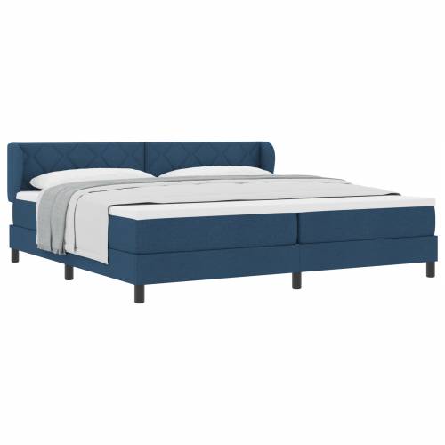 Box Spring Krevet s Madracem Plavi 200x200 cm Tkanina Cijena