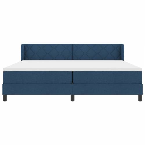 Box Spring Krevet s Madracem Plavi 200x200 cm Tkanina Cijena
