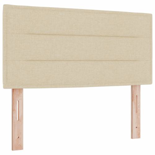Box Spring Krevet s Madracem - Krem - 80x200 cm - Tkanina Cijena