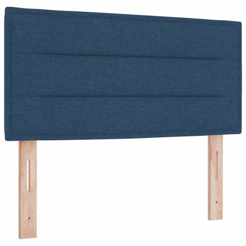 Krevet s boxspringom i madracem - Plava, 90x190 cm, Tkana Cijena