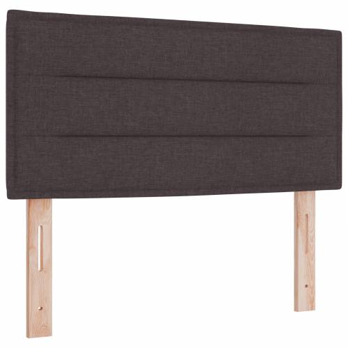 Krevet s opružnim okviru i madracem Tamno smeđa 90x200 cm Tkanina Cijena