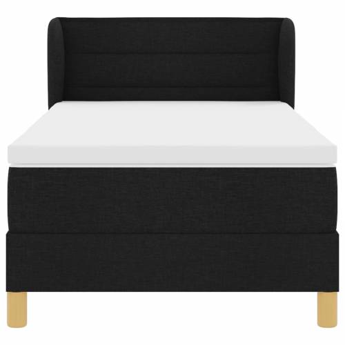 Box Spring krevet s madracem Crna 100x200 cm Tkanina Cijena