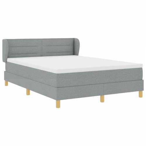 Tapan bed s madracem svjetlosivo 140x200 cm tkanina Cijena