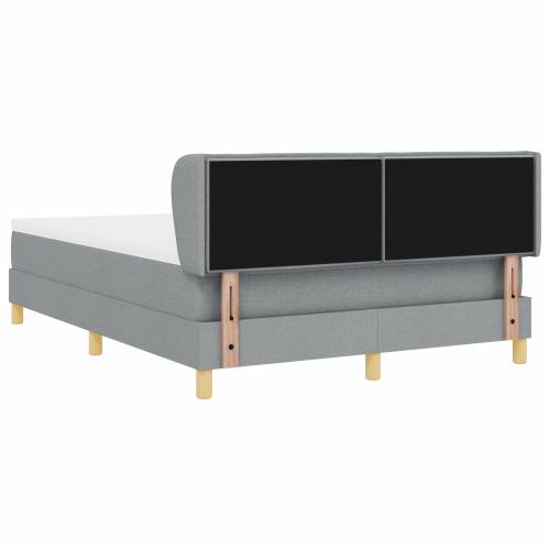 Tapan bed s madracem svjetlosivo 140x200 cm tkanina Cijena