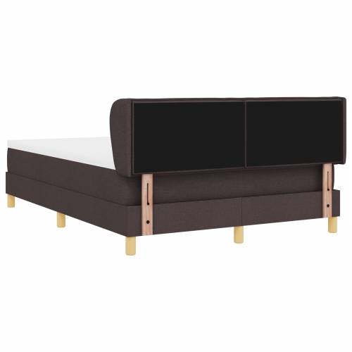 Box Spring Krevet s Madracem Tamnosmeđi 140x200 cm Tkanina Cijena
