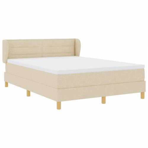 Box Spring Krevet s Madracem Krem 140x200 cm Materijal Cijena