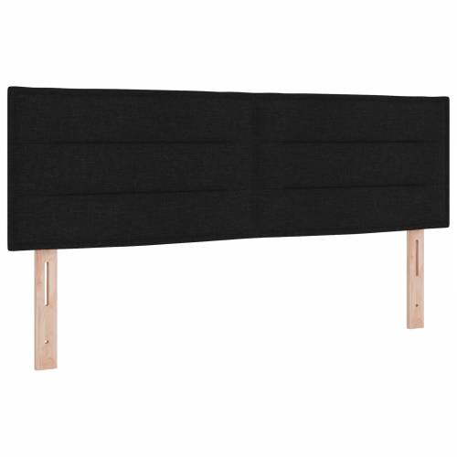 Box Spring Krevet s Madracem - Crna, 160x200 cm, Tkanina Cijena