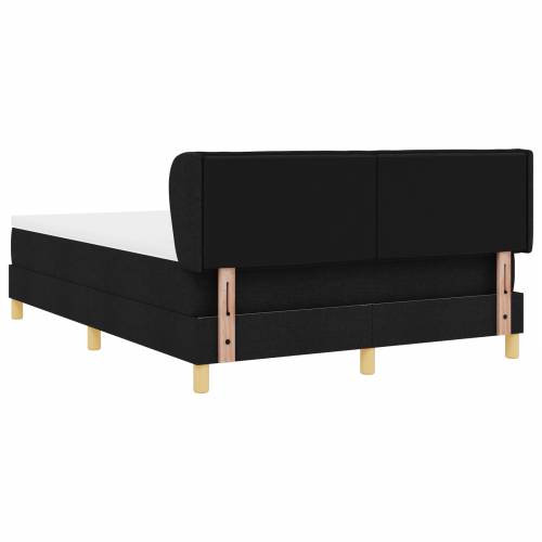 Box Spring Krevet s Madracem - Crna, 160x200 cm, Tkanina Cijena