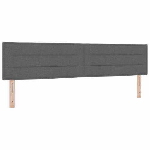 Krevet s oprugama i madracem tamno siva 200x200 cm tkanina Cijena