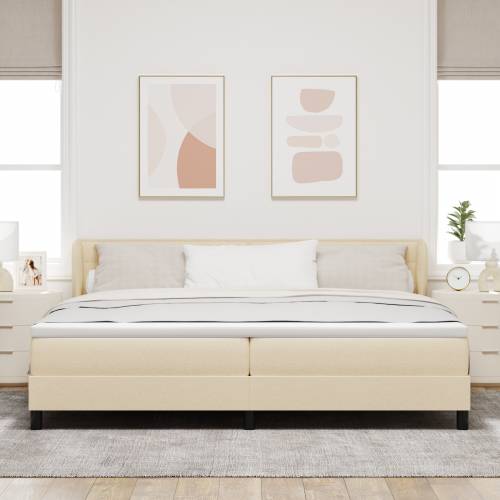 Uzglavlje s madracem Krem 200x200 cm Tkanina Cijena