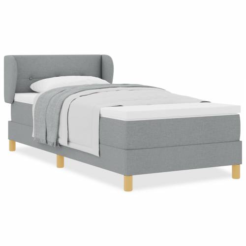 boxspring krevet s madracem - svjetlosiva, 80x200 cm, tkanina Cijena