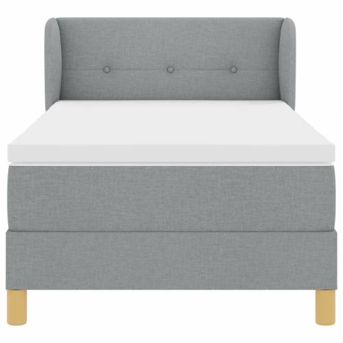 boxspring krevet s madracem - svjetlosiva, 80x200 cm, tkanina Cijena