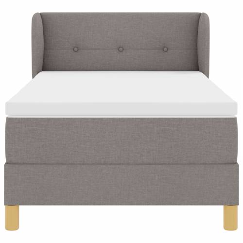 Box Spring Krevet s Madracem u Taupe boji - 80x200 cm Cijena