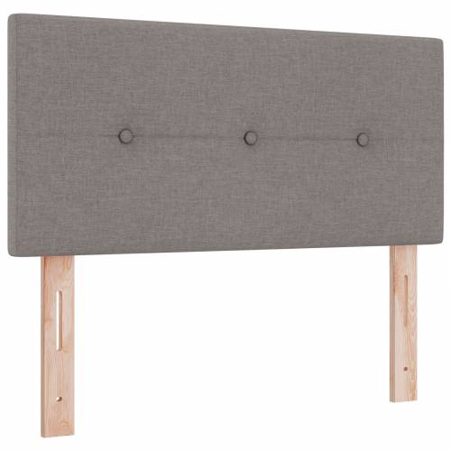 Box Spring Krevet s Madracem u Taupe - 100x200 cm Tkanina Cijena