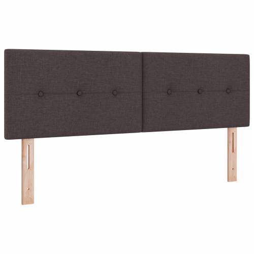 Box Spring Krevet s Madracem u Tamnosmeđoj Boji 140x190 cm Tkanina Cijena