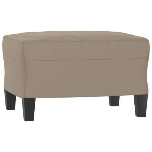 3-dijelni set sofa s jastucima smeđesivi od mikrovlakana - Sivo-smeđa S osloncem za noge Cijena