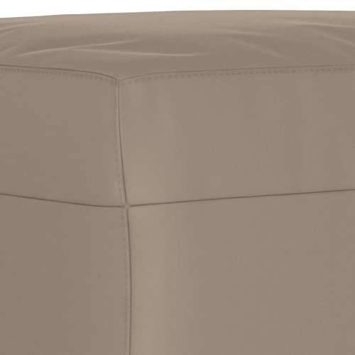 3-dijelni set sofa s jastucima smeđesivi od mikrovlakana - Sivo-smeđa S osloncem za noge Cijena
