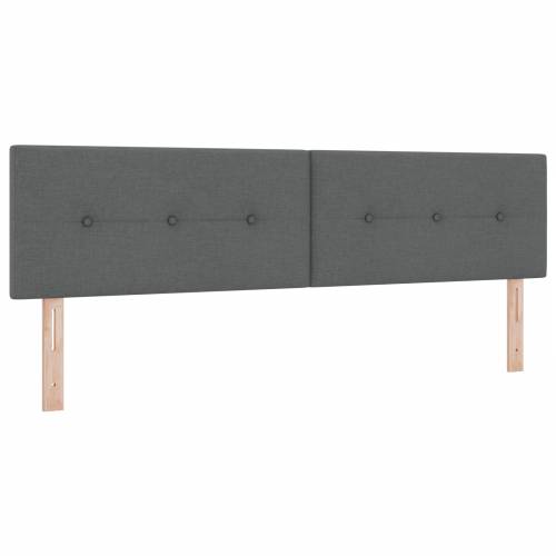 Boksterski krevet s madracem tamnosiv 180x200 cm tkanina Cijena