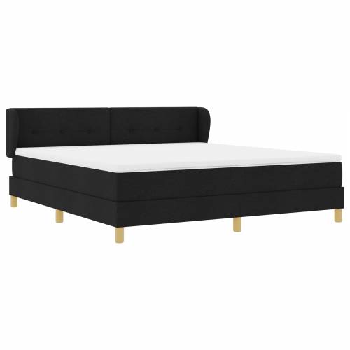 Box Spring Krevet s Madracem Crni 180x200 cm Tkanina Cijena