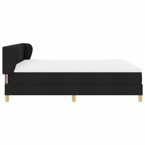 Box Spring Krevet s Madracem Crni 180x200 cm Tkanina Cijena