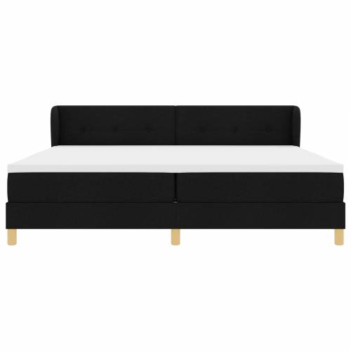Box Spring Krevet s Madracem - Crna, 200x200 cm Tkanina Cijena