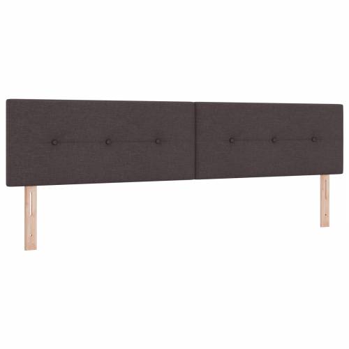 Kutija za Krevet s Madracem Tamno Smeđa 200x200 cm Tkanina Cijena