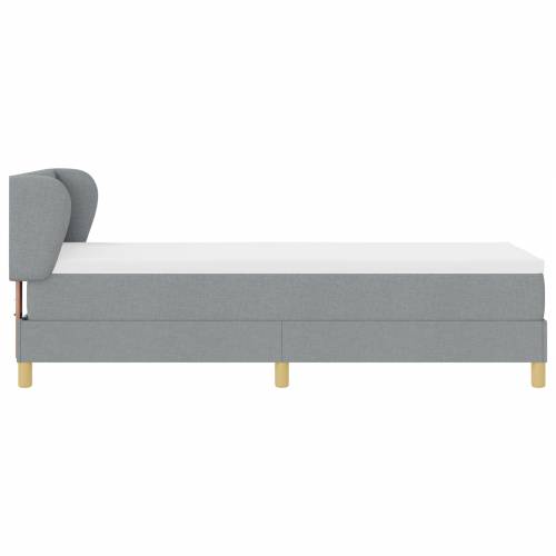 Box Spring Krevet s Madracem Svjetlosiva 80x200 cm Tkanina Cijena
