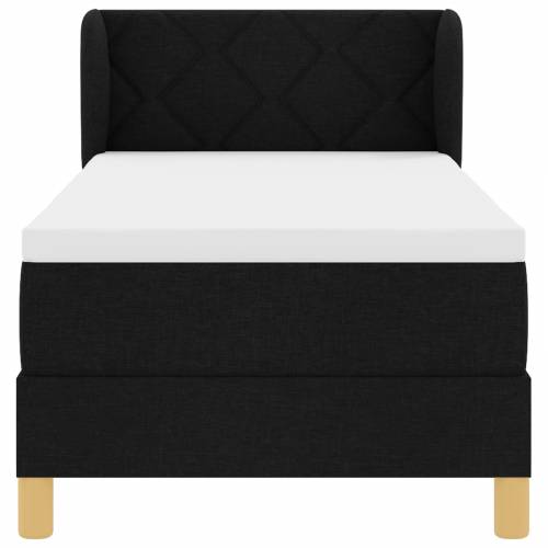 Box Spring Krevet s Madracem Crni 80x200 cm Tkanina Cijena