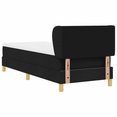 Box Spring Krevet s Madracem Crni 80x200 cm Tkanina Cijena