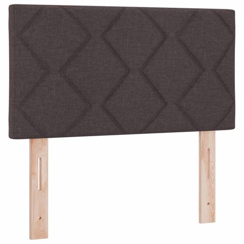 Box Spring krevet s madracem - Tamnosmeđi, 80x200 cm, Tkanina Cijena