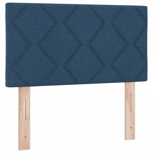 Box Spring Krevet s Madracem - Plava - 80x200 cm - Tkanina Cijena