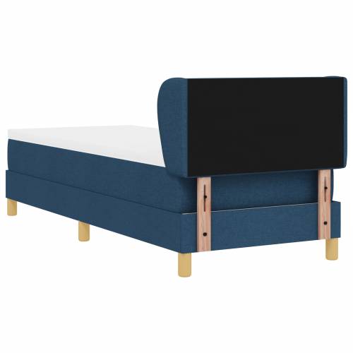 Box Spring Krevet s Madracem - Plava - 80x200 cm - Tkanina Cijena