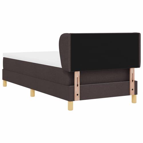 Box Spring Krevet s Madracem u Tamno Smeđoj, 100x200 cm, Tkanina Cijena