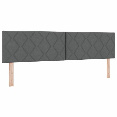 Box Spring Krevet s Madracem - Tamno Siva, 180x200 cm, Tkanina Cijena