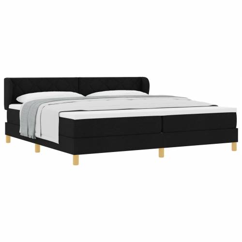 Box Spring Krevet s Madracem - Crn, 200x200 cm, Tkanina Cijena