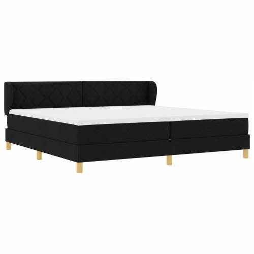Box Spring Krevet s Madracem - Crn, 200x200 cm, Tkanina Cijena
