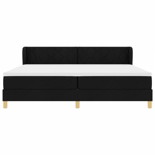 Box Spring Krevet s Madracem - Crn, 200x200 cm, Tkanina Cijena