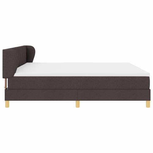 Box Spring Krevet s Madracem Tamnosmeđi 200x200 cm Tkanina Cijena