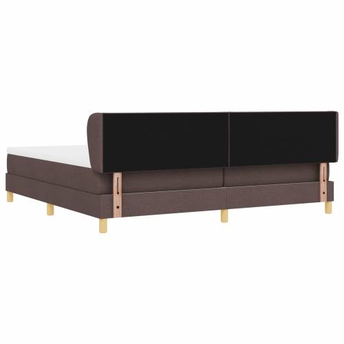 Box Spring Krevet s Madracem Tamnosmeđi 200x200 cm Tkanina Cijena