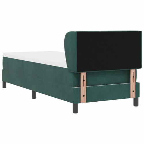 Box Spring Krevet s Madracem Tamno Zelena 80x200 cm Baršun Cijena