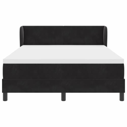 Box Spring Krevet s Madracem Crni 140x190 cm Baršun Cijena