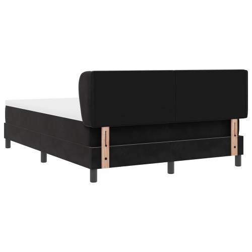 Box Spring Krevet s Madracem Crni 140x190 cm Baršun Cijena