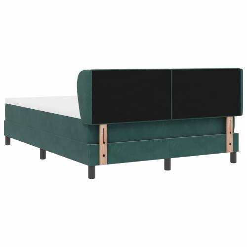 Box Spring Krevet s Madracem Tamno Zeleni 140x200 cm Baršun Cijena