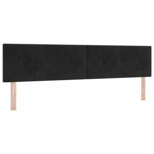 Krevet s uzglavljem s madracem Crn 200x200 cm Baršun Cijena