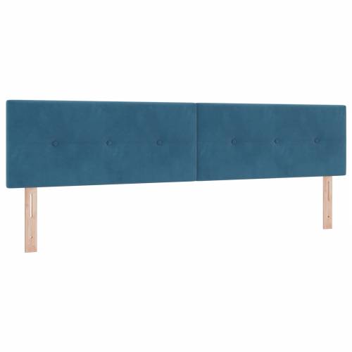 Obloga kreveta s madracem tamnoplava 200x200 cm baršun Cijena