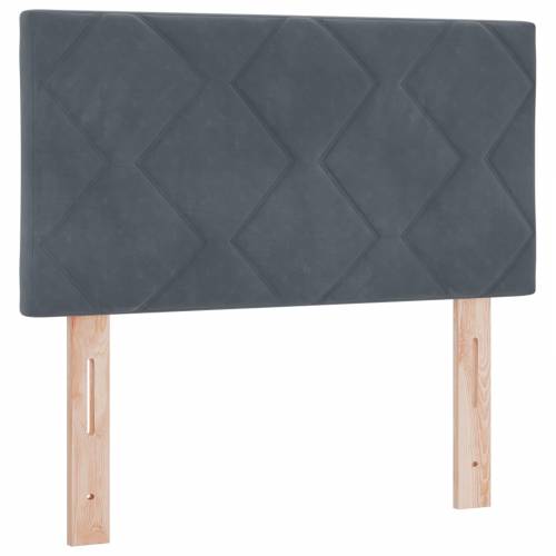 Box Spring krevet s madracem tamnosive boje 80x200 cm od baršuna Cijena