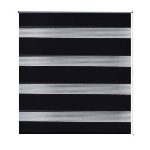 Rolo crne zavjese sa zebrastim linijama 90 x 150 cm Cijena
