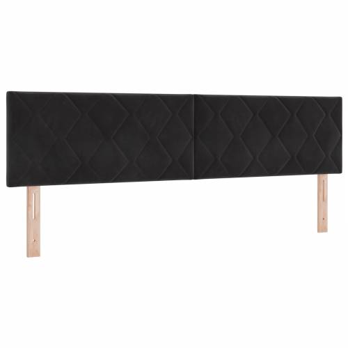 Box Spring krevet s madracem crni 180x200 cm baršun Cijena